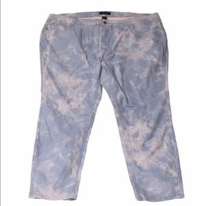 Ashley Stewart bleached denim jeans